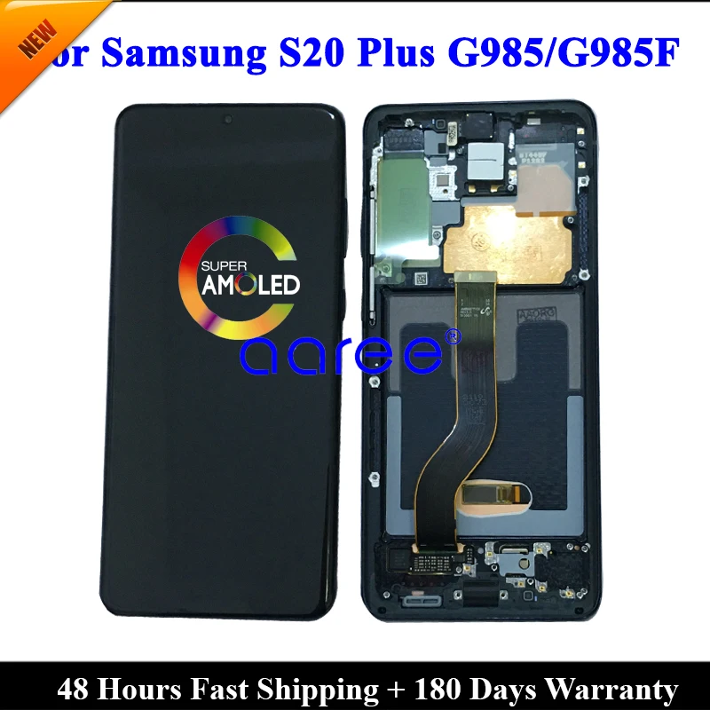 ЖК-экран Super AMOMLED для Samsung S20 Plus ЖК-дисплей G985 с сенсорным дигитайзером в сборе |