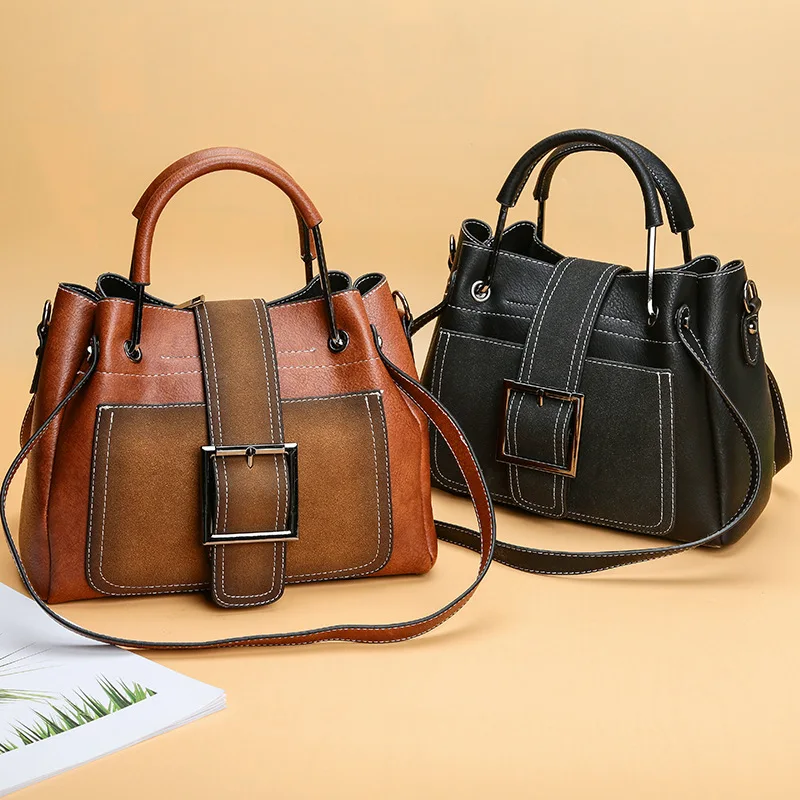 Модные женские сумки высокого качества кожаные сумки-мессенджеры Женская