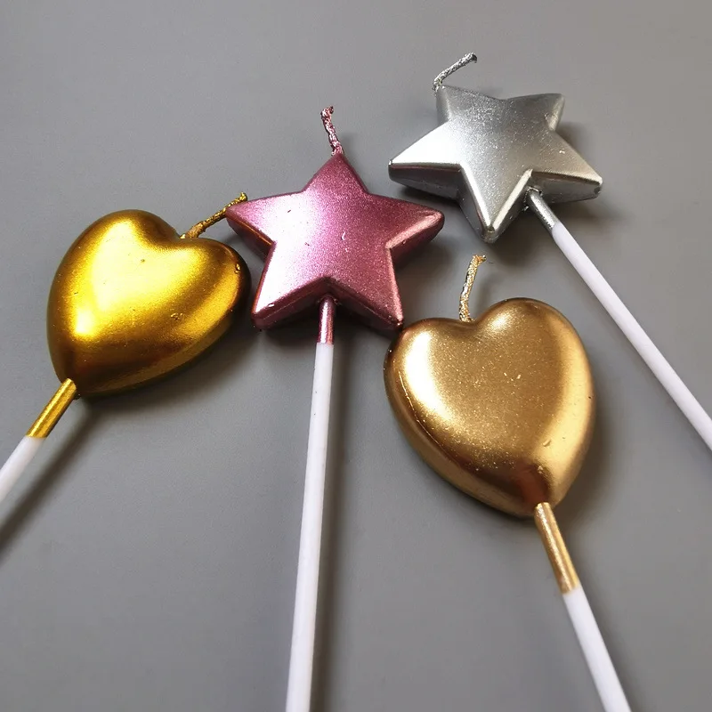 1 шт. Свеча для украшения торта украшение в форме звезд любовь свечи на День