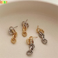 kshmir new metal chain fringe earrings long simple retro gold earrings 2021 new fashion women earrings jewelry gift