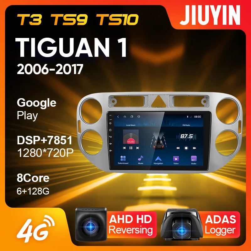 JIUYIN Type C автомобильный Радио Android Мультимедиа Видео плеер навигация GPS для Volkswagen