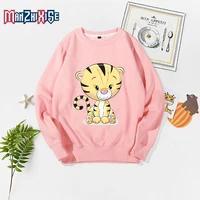 limited time discount girls sweatshirts spring autumn boys long sleeve cartoon tiger printing child hoodies kids clothes