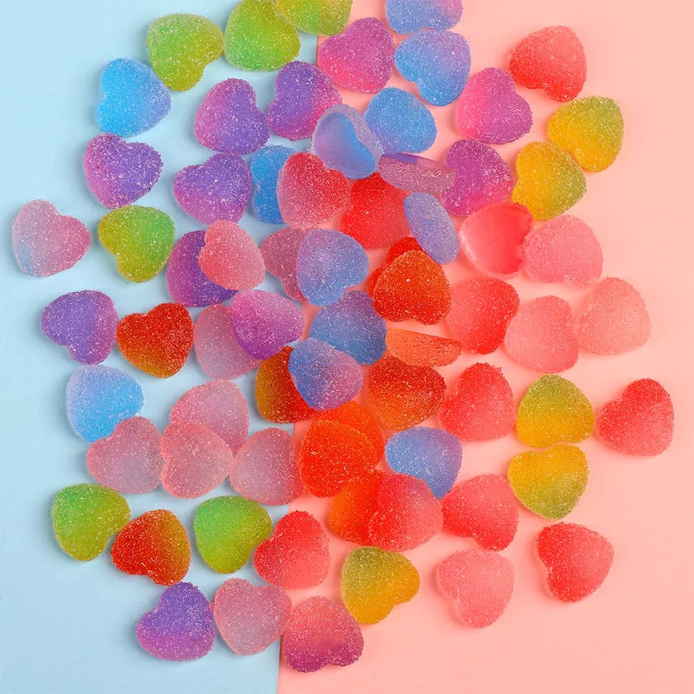 Модные 10 шт./лот искусственные конфеты из смолы с плоским основанием в форме