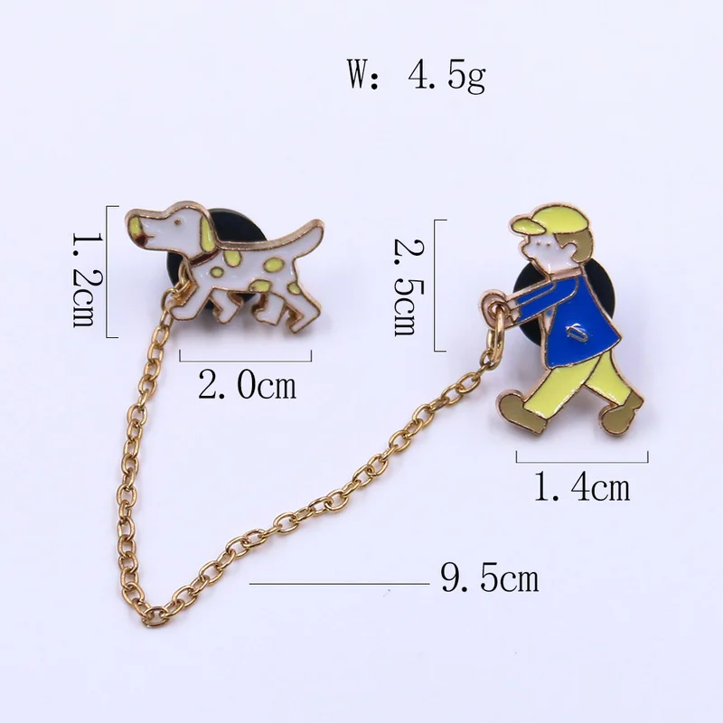 Булавка для собаки брошь в виде мультяшного персонажа Значки одежды рюкзака с