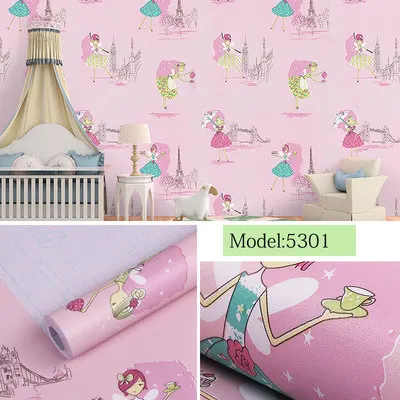 2 DIY ПВХ мультфильм самоклеющиеся обои гостиная спальня ТВ Задняя Детская комната мальчик девочка водонепроницаемые настенные стикеры на обои - Цвет: 2