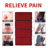 dgyao muscle pain relief red light therapy devices relax back brace pad full body infrared board home use health care equipment