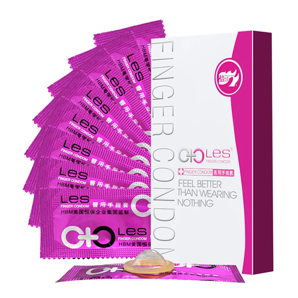 Секс презервативы для пальцев G Spot латекс condoms10 шт. женская мастурбация интимные