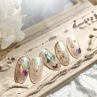 1 шт. милые наклейки для ногтей в виде бабочек и Стикеры, элегантное водное украшение для искусства, слайдер, декоративный инструмент для ногтей TSLM2