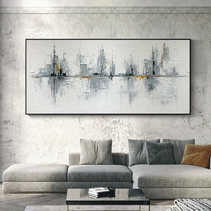 

Abstract the Wind City Landscape Dining Room Living And Bedroom Decoration Painting 24X60Inch(60X150CM)