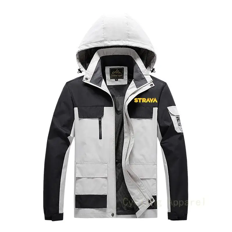 

Strava Motocross Jersey Breathable Men's Jacket Short Wind Cycling Clothing Mountain Bike Windbreaker for Men Downhill Jacket