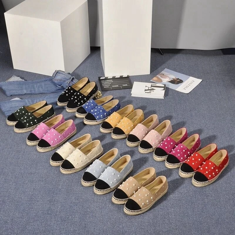 Роскошные женские лоферы на плоской платформе элегантные эспадрильи из
