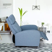 Fabric Recliner Chair Adjustable Single Sofa Home Theater Seating Recliner Reading Sofa for Living Room & Bedroom Red Gray Blue