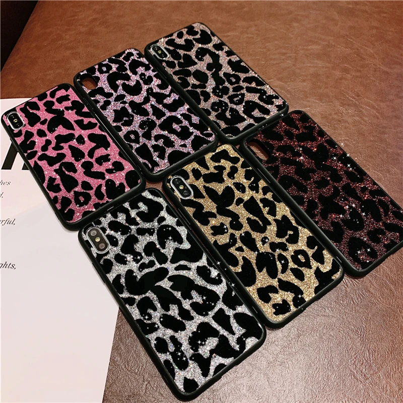 Блестящий леопардовый чехол-Бампер для Huawei P20 Lite P30 Pro чехол Mate 20 30 телефона -