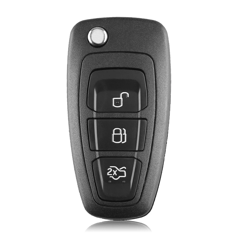 KEYYOU 434 МГц 4D63 чип HU101 дистанционного ASK/FSK 3 кнопки флип дистанционный ключ-брелок