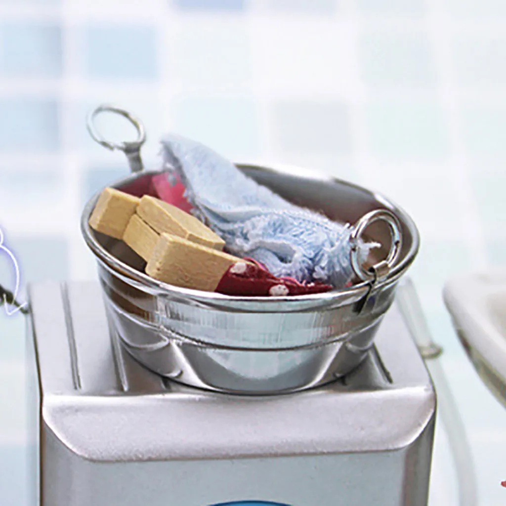 Кукольный дом аксессуары мини раковина для стирки кукольный домик умывальник