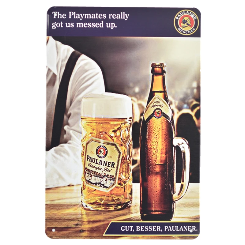 

Tin Signs for Home & Kitchen,Retro Signs for Man Cave, Beer Novelty Signs