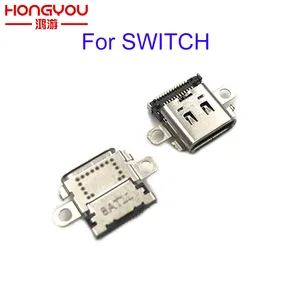 Оригинальный зарядный порт для консоли Nintendo Switch NS, 30 шт., разъем питания для зарядного устройства Type-C, разъем для переключателя