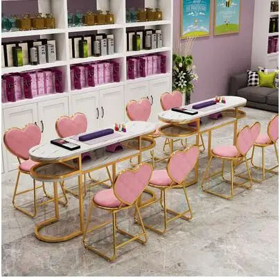 

Manicure table and chair set simple modern economic net red Japanese manicure worktable single double manicure table