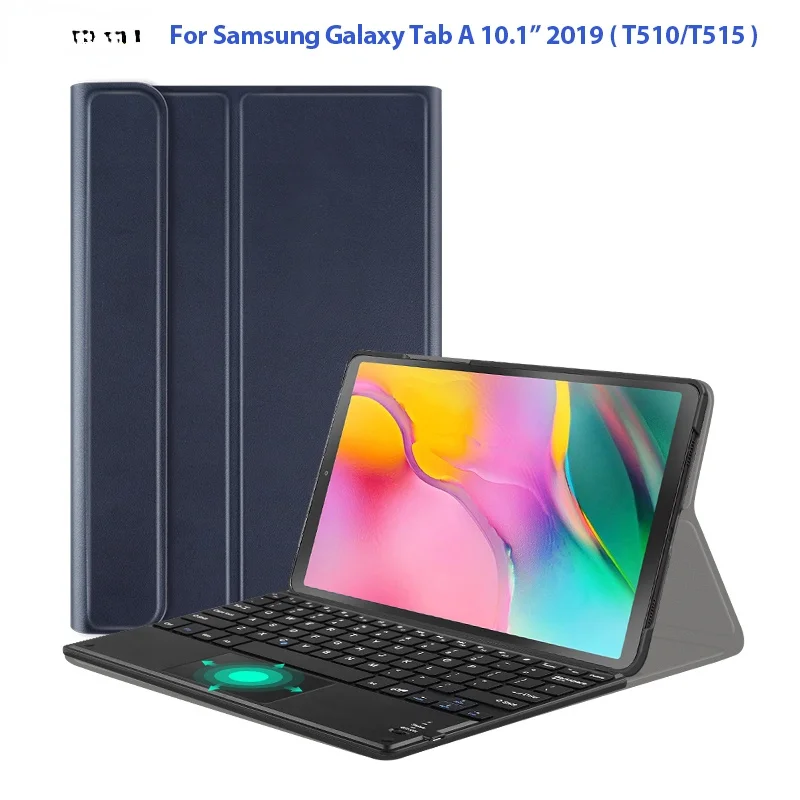 

Чехол с клавиатурой для Samsung Galaxy Tab A 10,1 2019 SM T510 T515, кожаный чехол для планшета со съемной клавиатурой, Магнитный чехол