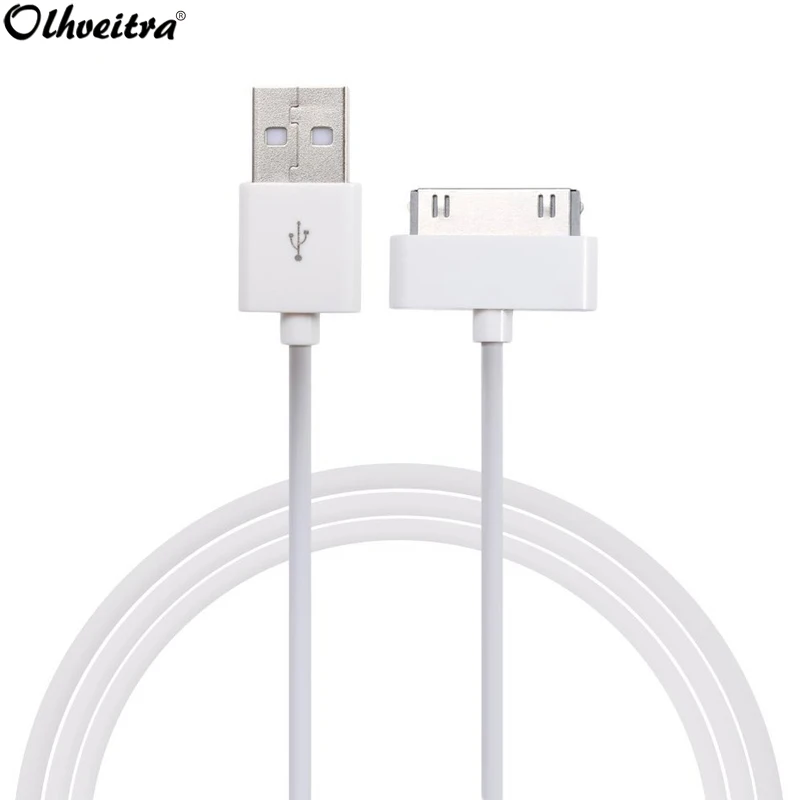 USB кабель Olhveitra 30 Pin для iPhone 4 S 4s iPod Nano itouch iPad 2 3 3G 3GS шнур зарядки телефона передачи