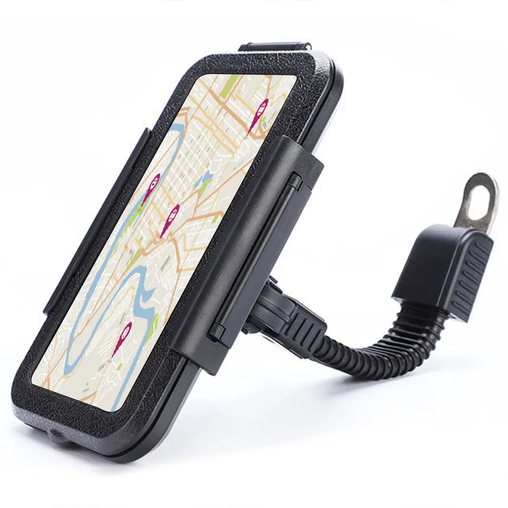 

Motorcycle Telephone Holder Support Moto Bicycle Rear View Mirror Stand Mount Waterproof Scooter Motorbike Phone Bag for Samsung