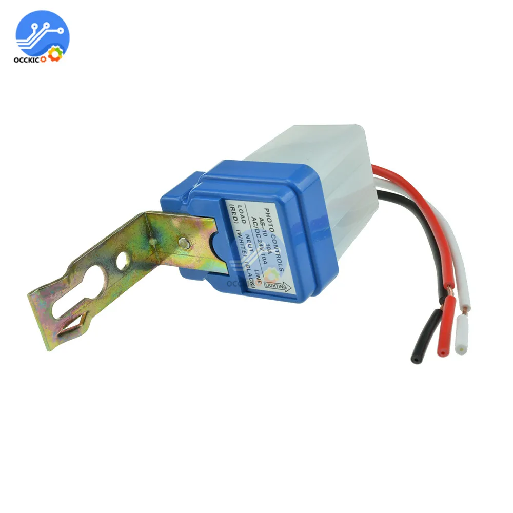 DIY kit 12 в 24 В 220 10 А переключатель уличного света автоматический выключатель
