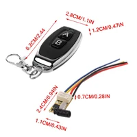 rf 2ch mini remote control switch waterproof 12v dc3 7v to 24v universal relay transmitter 433mhz receiver module home office