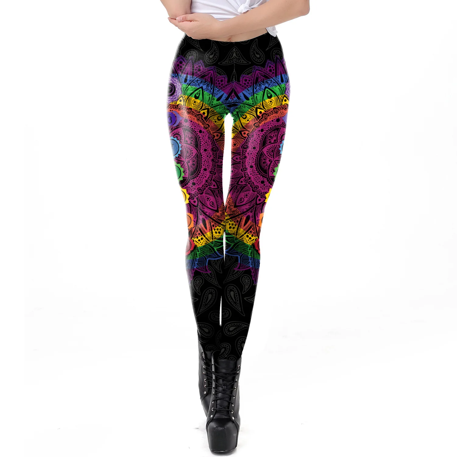 

Leggings for Women Girl Push Up Legins Workout Fitness Pants Aesthetic Mandala Jeggings Printed Leggings 2020 Clothes