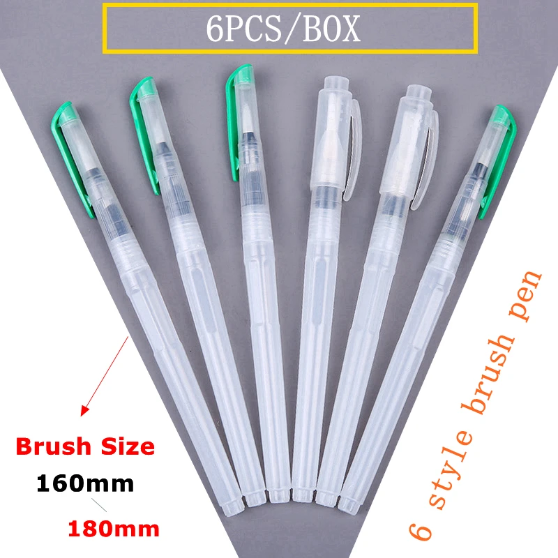 YDNZC портативная маркерная ручка дорожная живопись мягкая Акварельная кисть 6