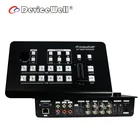6-канальный видеопереключатель Devicewell HDS7106, поддержка 4 SDI и 2 входа, PGM выход 2 SDI 1HDMI-compa VS Blackmagic Atem Mini Pro