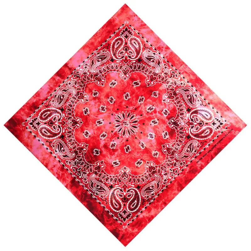 Квадратные банданы унисекс для велоспорта 55x55 см градиентный цветной шейный