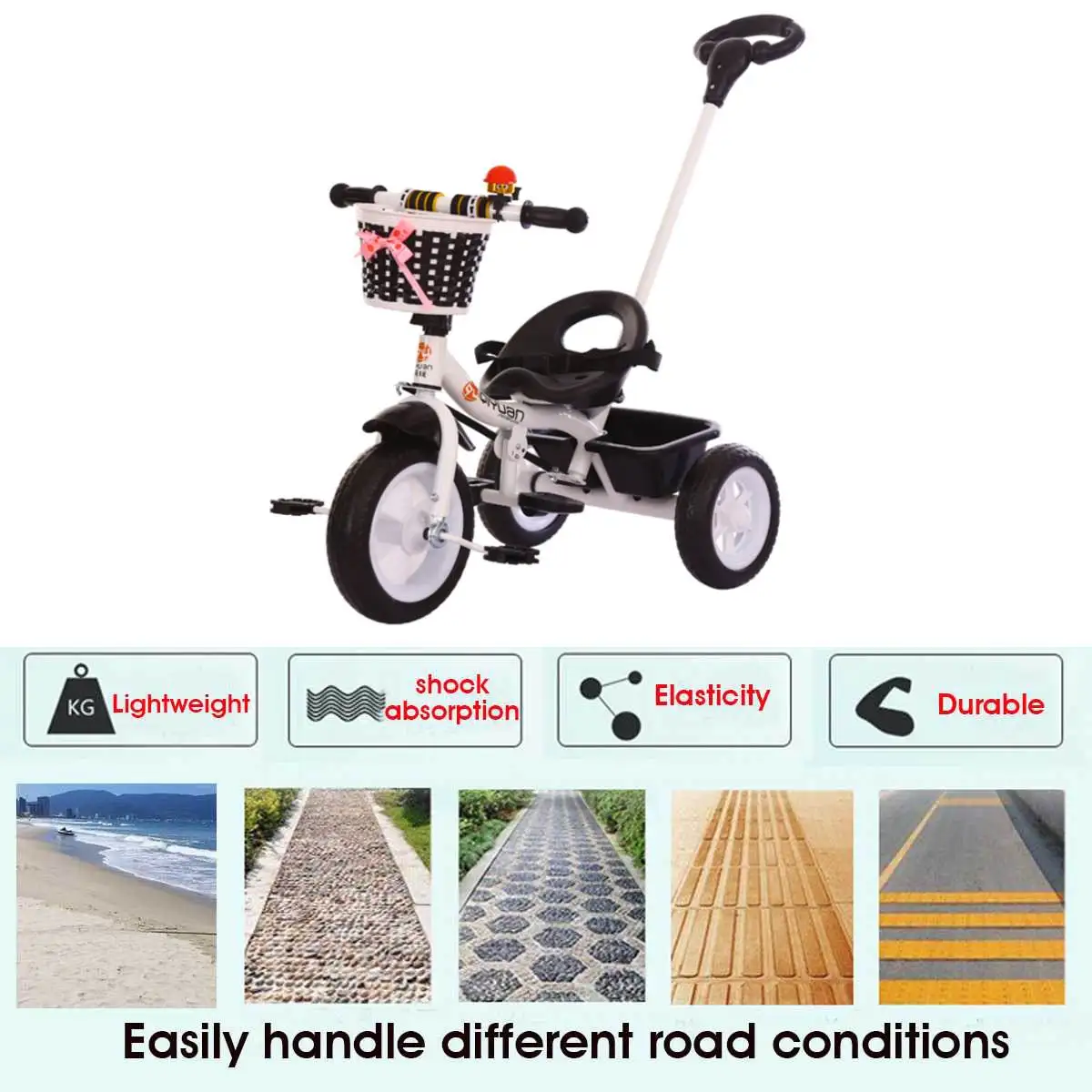 

Children Bicycle Tricycle Child Bike Baby Balance Bicycle 2-in-1 Children's Scooter Kids Walker for 1-6 Years Old Child Cart