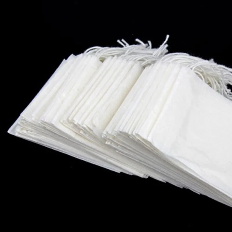 Одноразовый фильтр на шнурке пустые бумажные чайные пакеты подставки (набор из 200