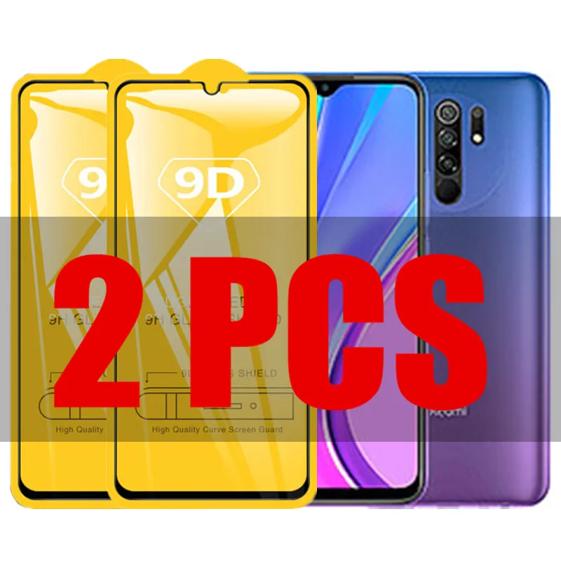 

2Pcs 9D Glass For Xiaomi Redmi 9 Protective Glass on the for Xiomi Redmi 9 Prime Redmi9 9prime M2004J19G Screen Protector Film