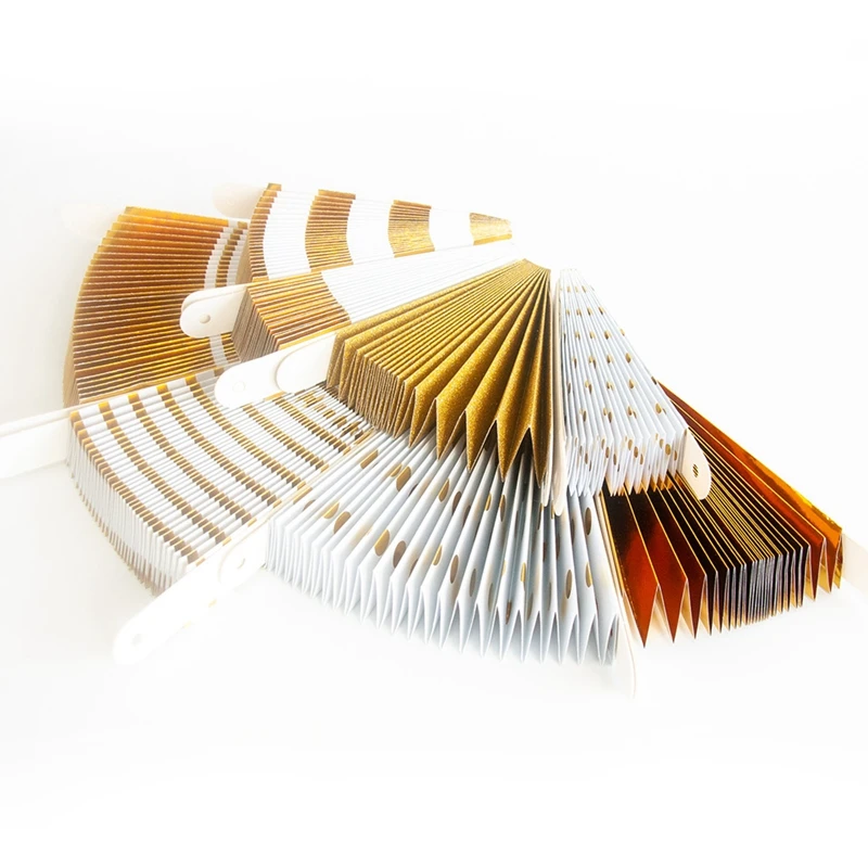 Вечерние бумажные украшения веер и кисточка алюминиевая фольга шары с золотыми