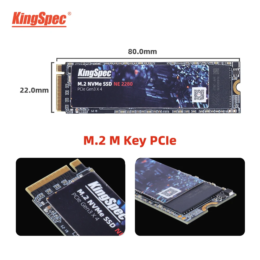 KingSpec M.2 NVMe SSD ТБ 512GB PCI e 3.0X4 твердотельный жесткий диск HDD HD 22X80 M2 внутренний для