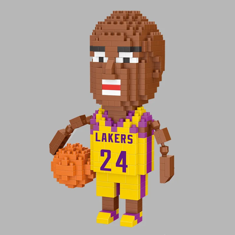 

Mini Building Blocks Brick Toys Cartoon Basketball Character Model Educational Blocks Toys for Children