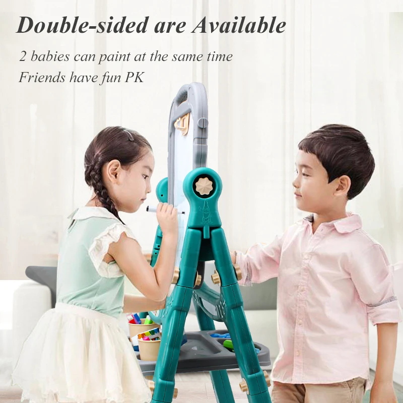 Детские блестящие двухсторонняя магнитная доска для рисования Для детей от 1 до 10