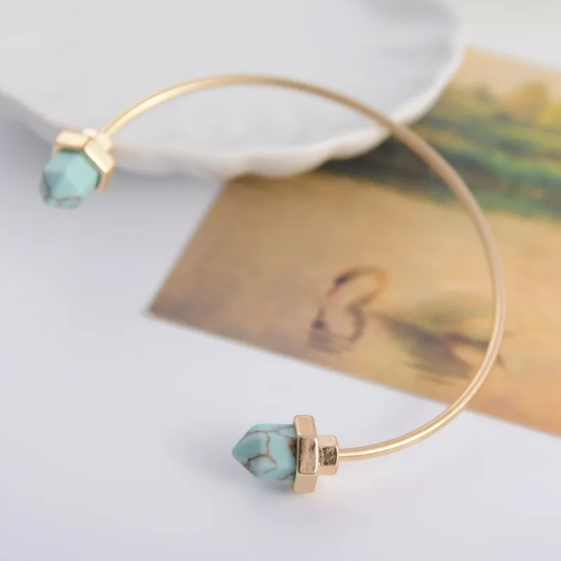 Новые богемные золотые серебряные бирюзовые браслеты для женщин и мужчин