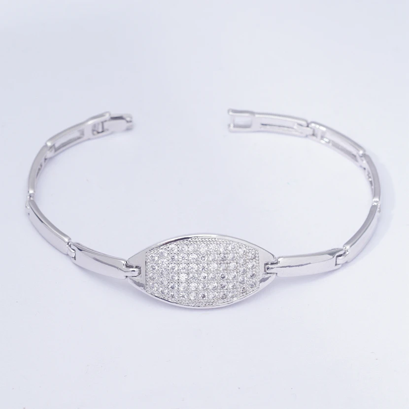 Браслет овальный для женщин и мужчин простые модные ювелирные украшения из