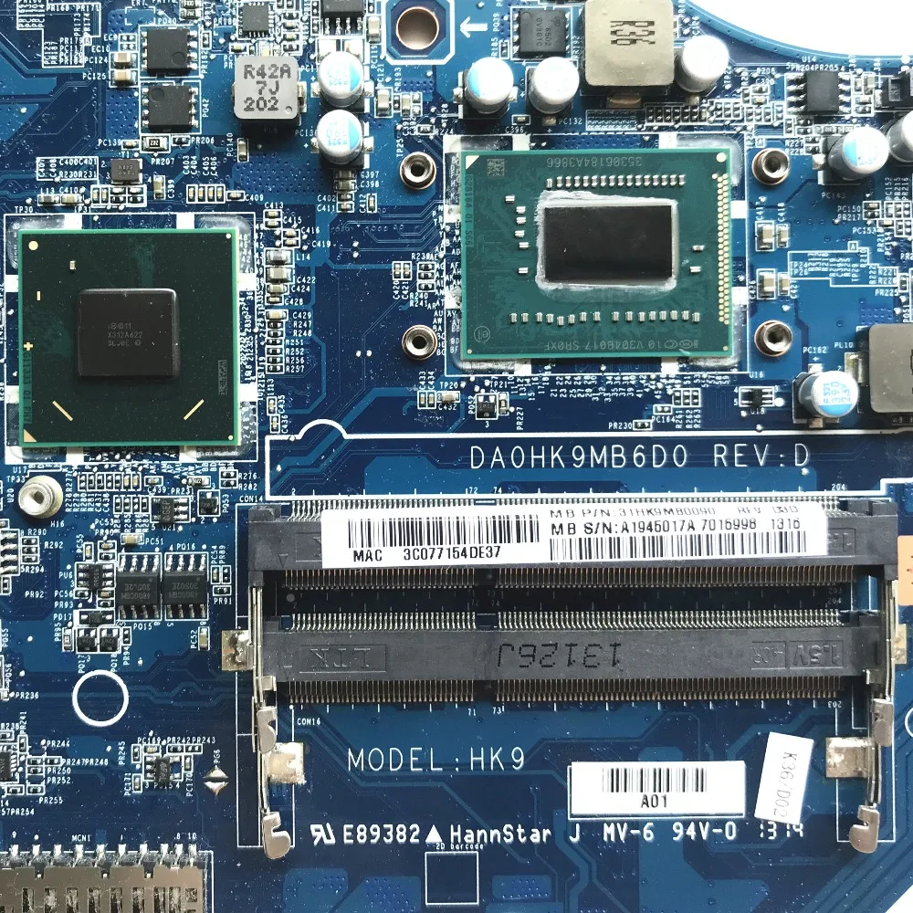 Для Sony VIAO SVF152 Материнская плата ноутбука HM76 с SR0XF i3-3227U cpu A1945017A DA0HK9MB6D0 MB тестирование Быстрая