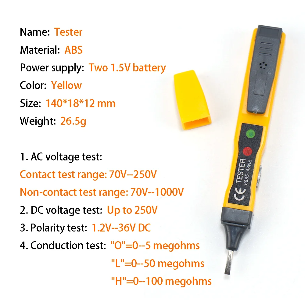 Карандаш для проверки полярности переменного напряжения 70 1000 В Firewire|Инструмент| |