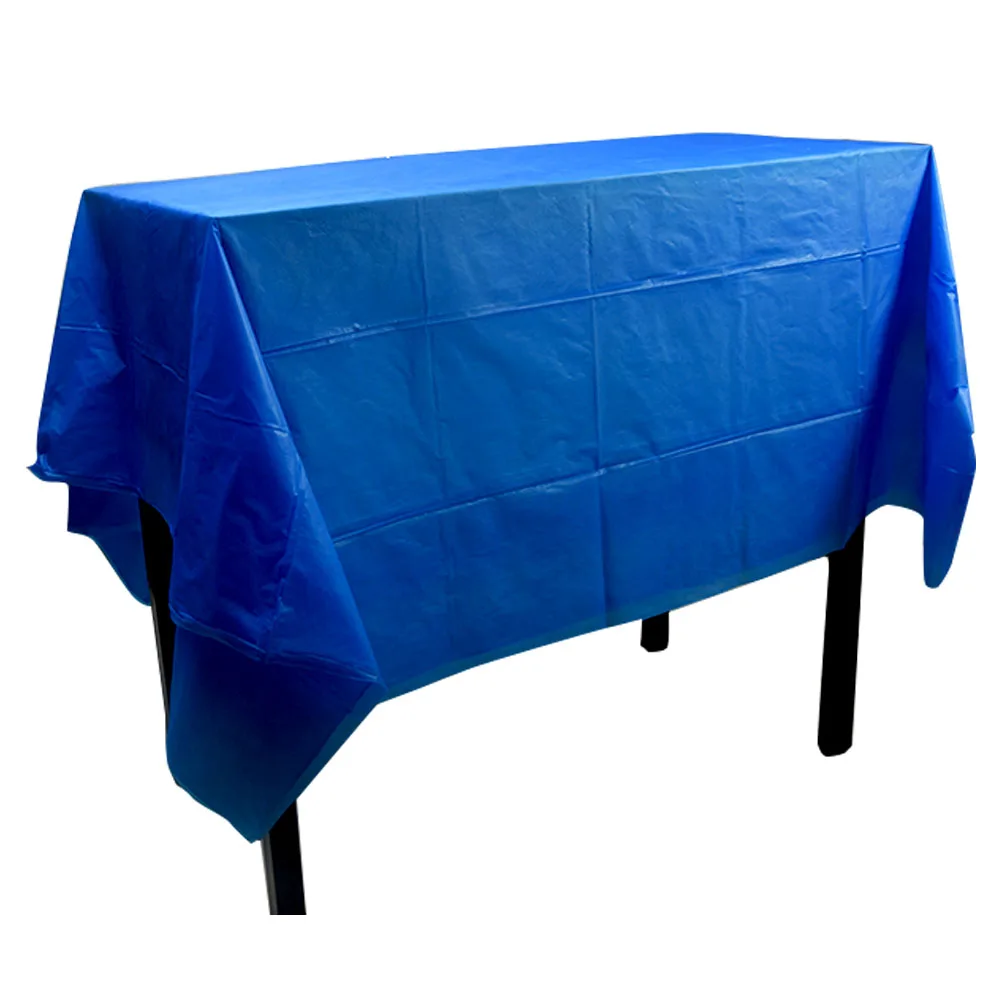 

Oil Proof Solid Home PEVA Disposable Tablecloth Rectangle Desk Practical Restaurant Wipe Birthday Cover Wedding Party Waterproof