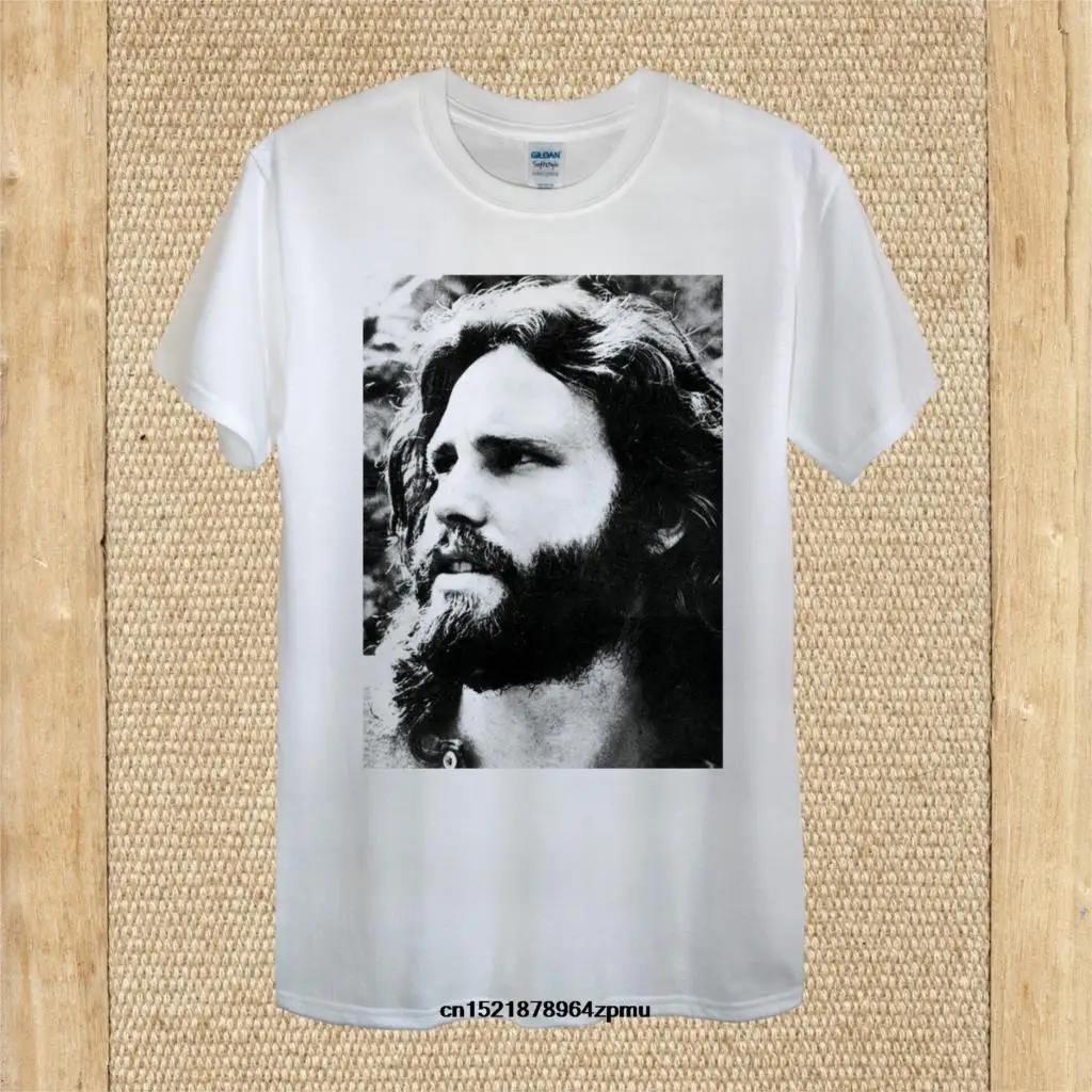 Мужская летняя футболка Douglas Jim Morrison с дизайном Qualit популярная белая черная