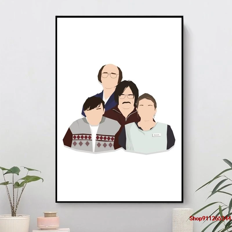 

Derek Ricky Gervais Karl Pilkington Vector Artwork Painting On Canvas Posters Prints Cuadros Home Decor Bedroom