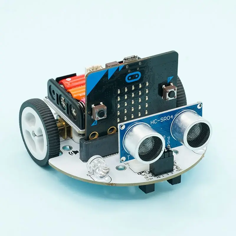 micro:bit Cutebot Smart Car Kit(without micro:bit)rear-drive Rainbow RGB Lamp 300RPM Dual High Speed Motor