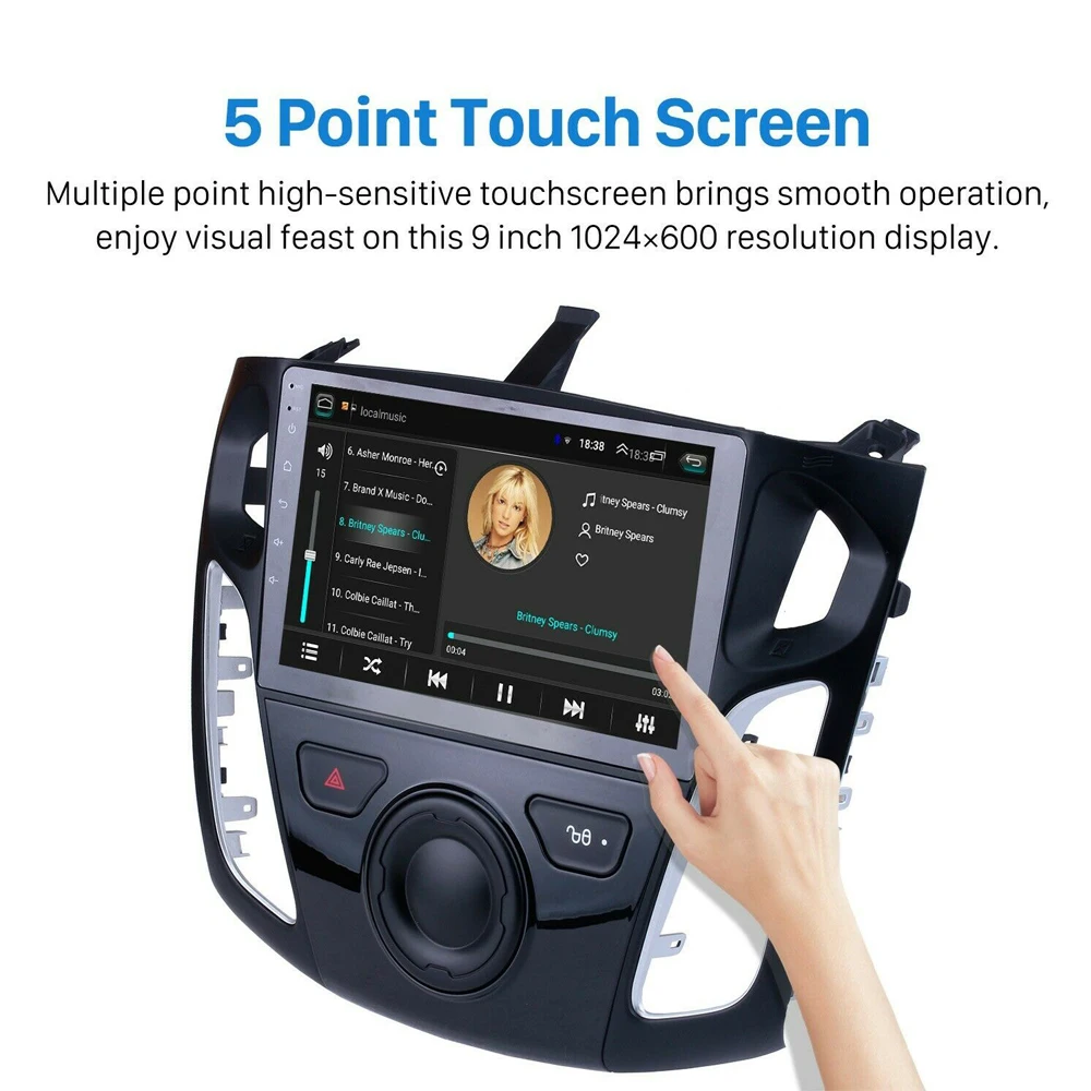 9 дюймовый автомобильный стерео Android 1 GPS-навигатор Plyaer для Ford Focus 2011 2012 2013-2015 2 din
