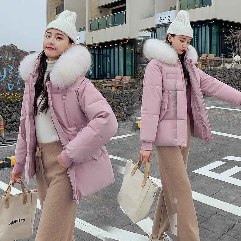 Зимняя куртка тонкое зимнее пальто Дамская пуховая парка женская зимняя 2019 новая