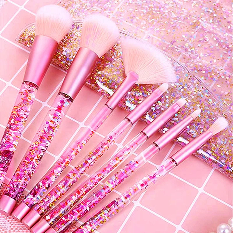 7 шт. кисти для нанесения пудры теней век и бровей | Красота здоровье