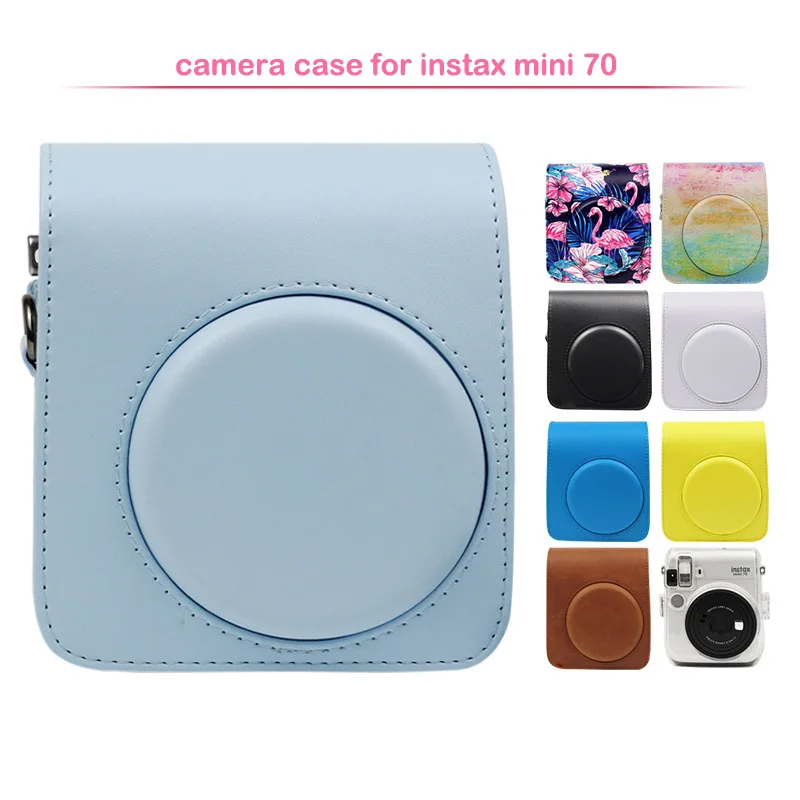 Geniune Fujifilm Instax Mini мгновенная цветная пленка с защитной из искусственной кожи чехол для камеры Сумка для Fuji Instax Mini 70 камера